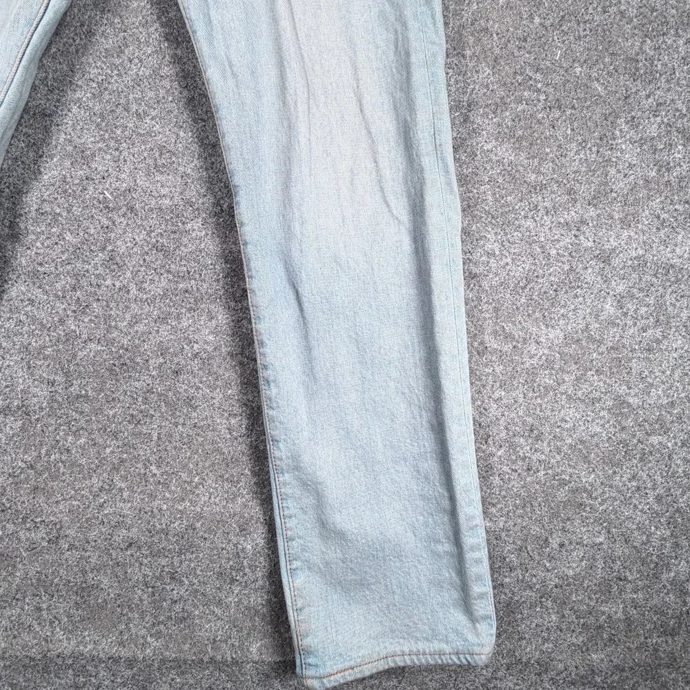 Levis 501 '93 Jeans Mens 33x34 Blue Denim Cotton Stretch Straight Fit Mid Rise‎